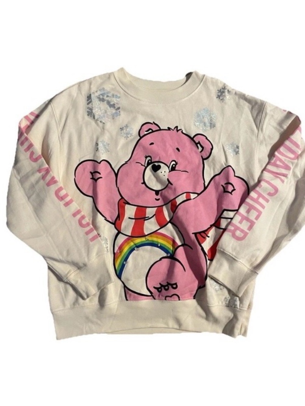 Care Bears Pink Bear Graphic Light up Crewneck Sweatshirt